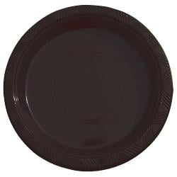 7in. Black plastic plates (15)