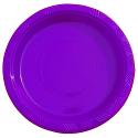 7in. Purple plastic plates (15)