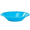 12 Oz. Turquoise Plastic Bowls - 12 Ct.