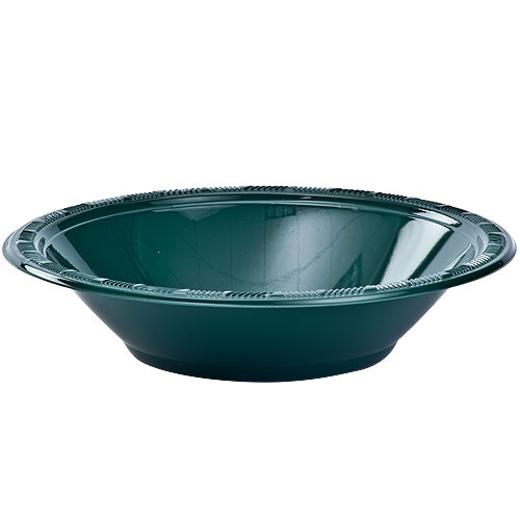Main image of 12 Oz. Dark Green Plastic Bowls - 12 Ct.