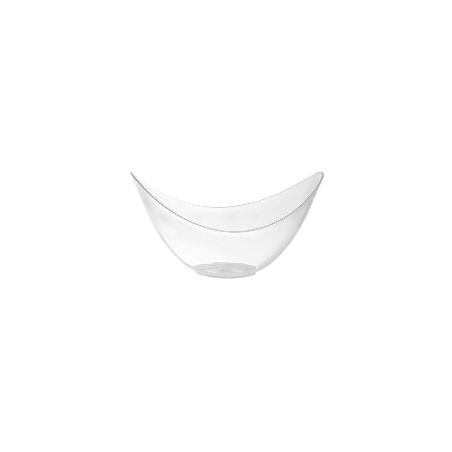 Clear Fluted Oval Dessert Bowls - 12 Ct.