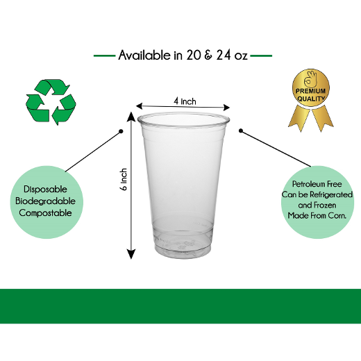 Alternate image of Green Good Compostable PLA - 50 Count Clear Cups 20 oz
