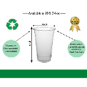 Green Good Compostable PLA - 50 Count Clear Cups 20 oz