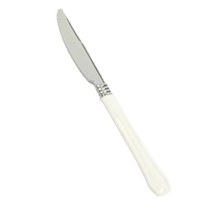 Reflections Silver & Ivory Plastic Knives - 20 Ct.