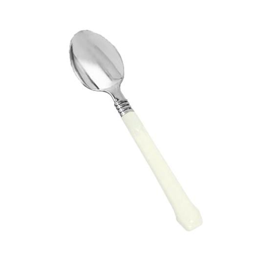 Alternate image of Reflections Silver & Ivory Plastic Spoons - 20 Ct.