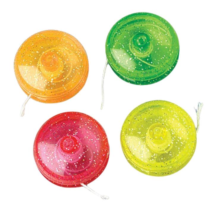 Mini Glitter Yo-Yos - 12 Ct.