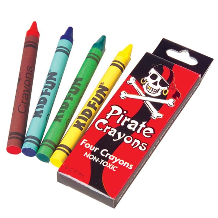 Pirate 12 x Mini Colouring Books & Crayons-Party Loot Sac Jouets Remplissage cadeaux 