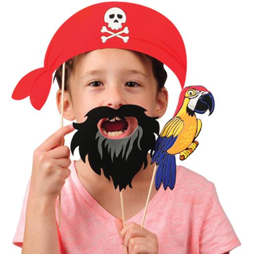 Main image of Pirate Photo Booth Props - 12 Ct.