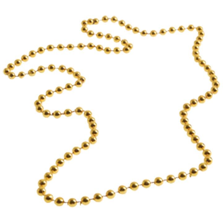 Gold Metallic Bead Necklaces - 12 Ct.