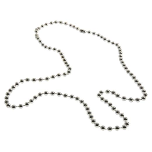 Main image of Silver Metallic Bead Necklaces - 12 Ct.