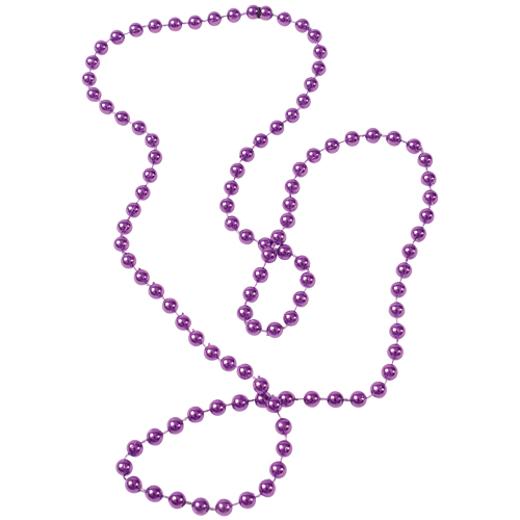 Main image of Purple Metallic Bead Necklaces - 12 Ct.