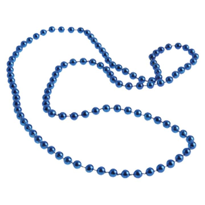 Blue Metallic Bead Necklaces - 12 Ct.