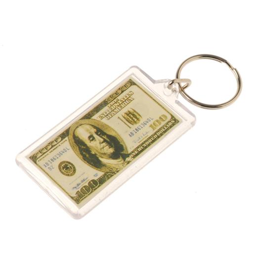 Main image of $100 Bill Keychains - 12 Ct.