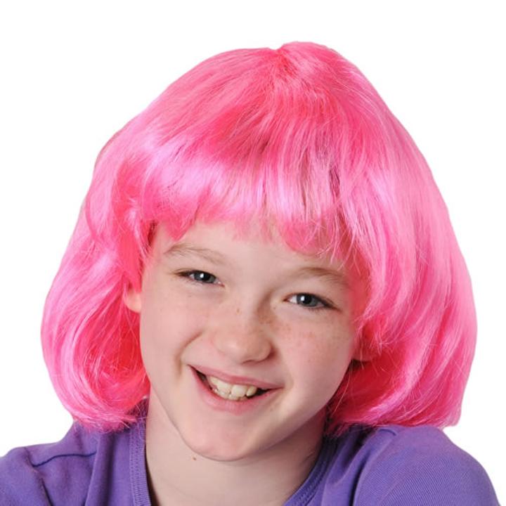 Hot Pink Mod Wig