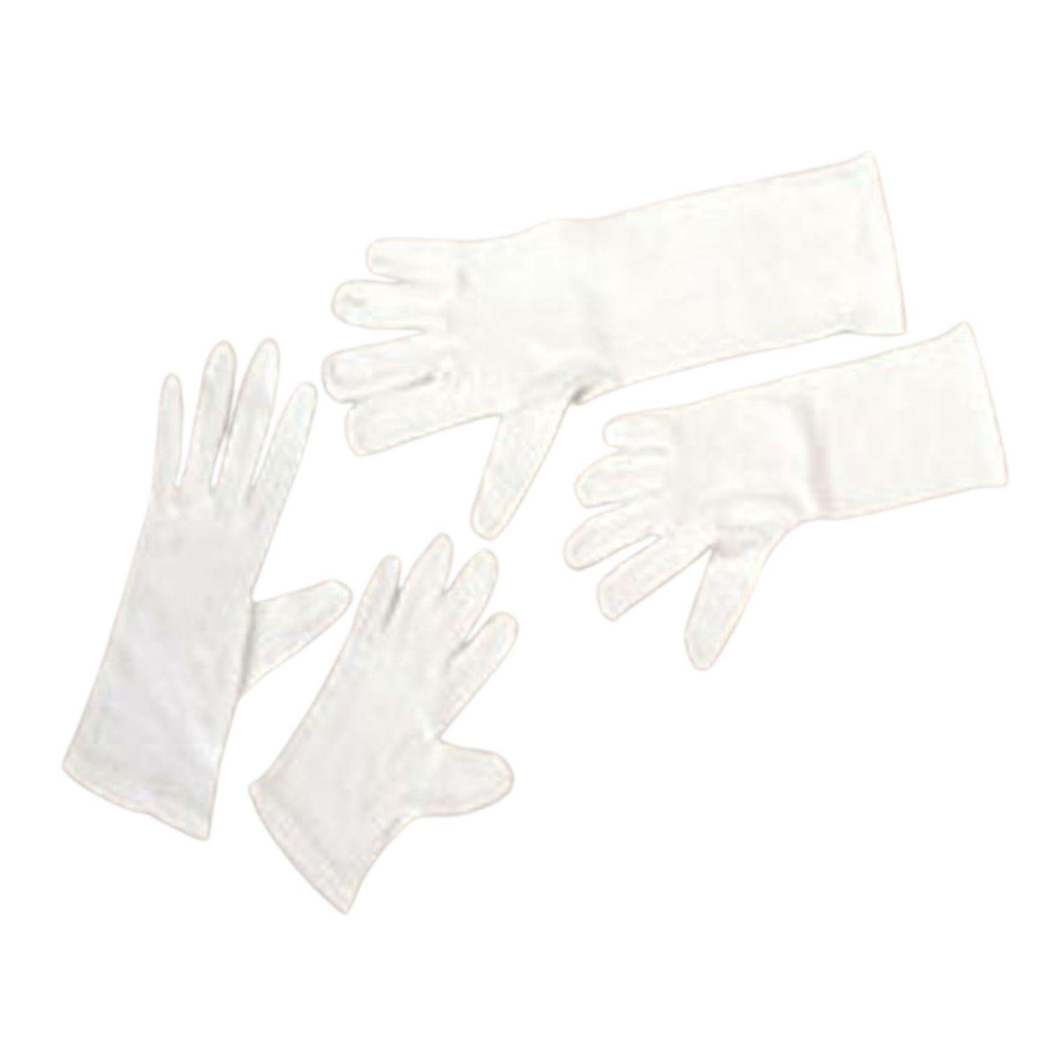 Elbow Length White Gloves - 2 Ct.