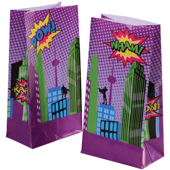 Superhero Paper Bags - 12 Ct.
