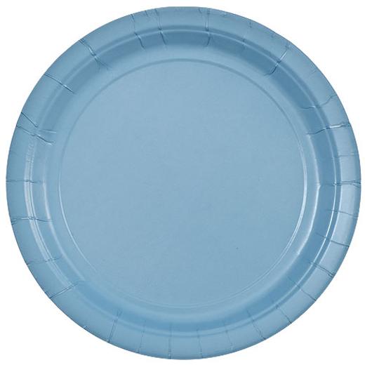 Main image of 7 In. Light Blue Paper Plates - 24 Ct.