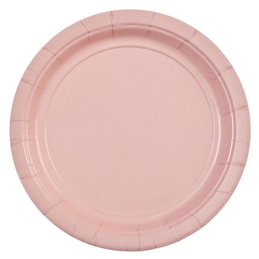 Main image of 9in. Pink paper plates (20)