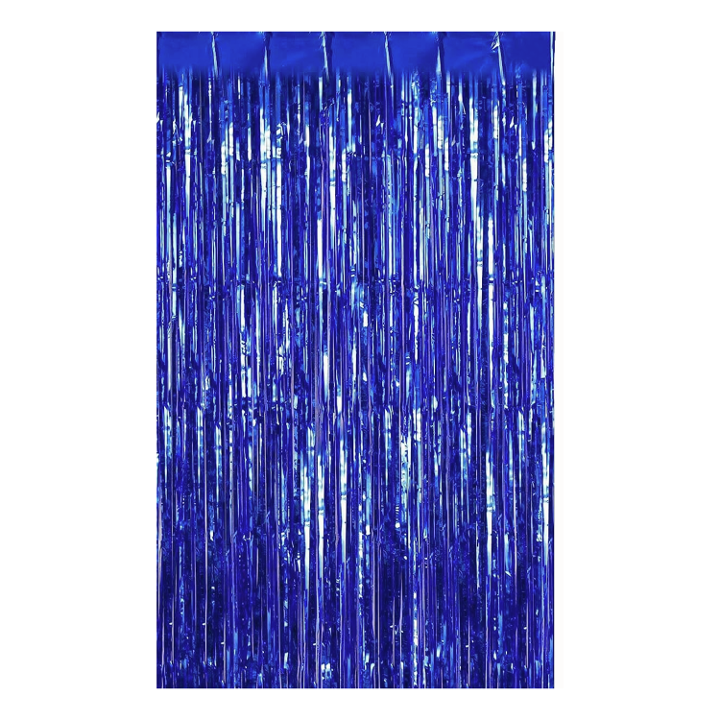 Blue Foil Fringe Curtain 10