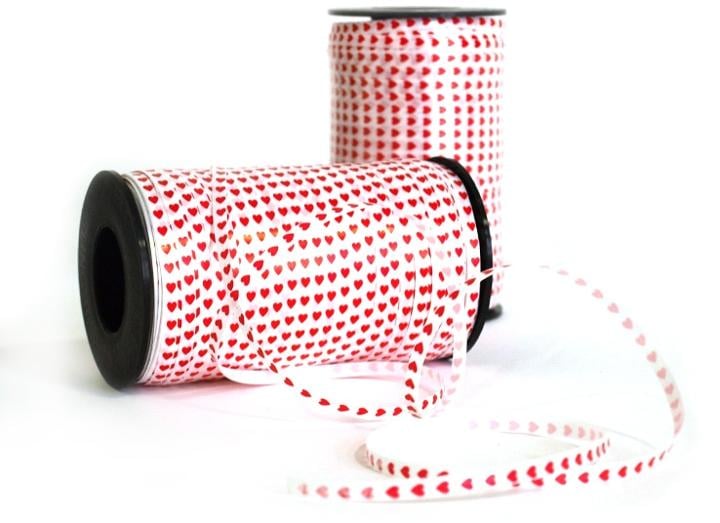 100 yd. Red Hearts Curling Ribbon