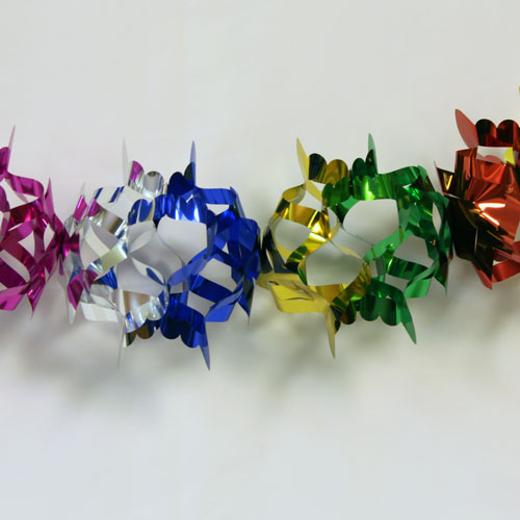Main image of 9ft. Small Square Multi Foil Garland