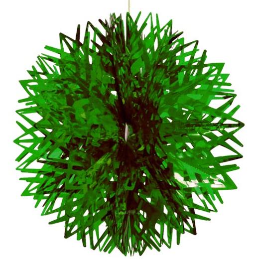 Main image of 16in. Green Foil Ball Decoration