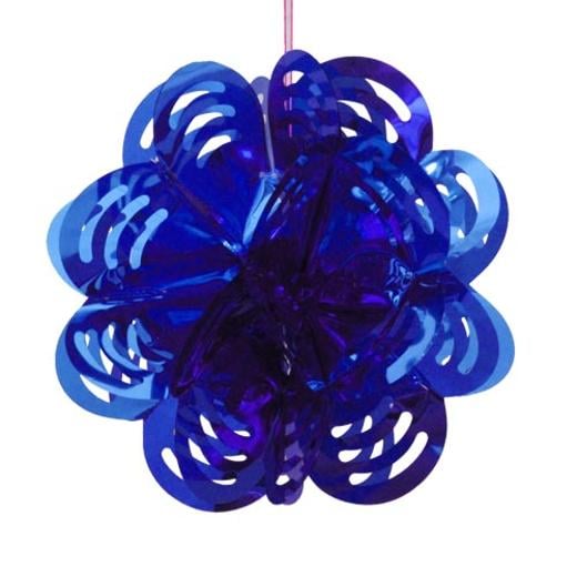 Main image of Dark Blue Foil Flower Decorations