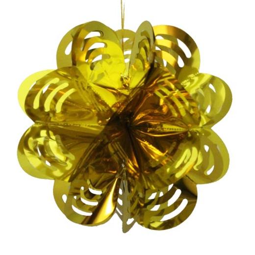 Alternate image of Gold Foil Flower Decoration