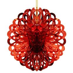 8in. Red Foil Ball Decoration