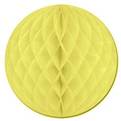 8in. Light Yellow Honeycomb Ball