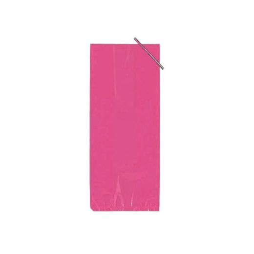 Alternate image of 4in. x 9in. Cerise Poly Bags (48)