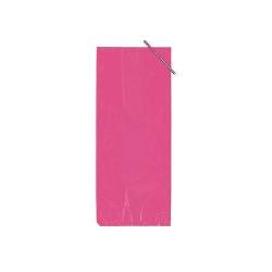 4in. x 9in. Cerise Poly Bags (48)