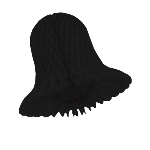 Main image of 9 In. Black Honeycomb Tissue Bell