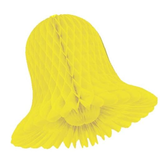 Main image of 15 In. Yellow Honeycomb Tissue Bell