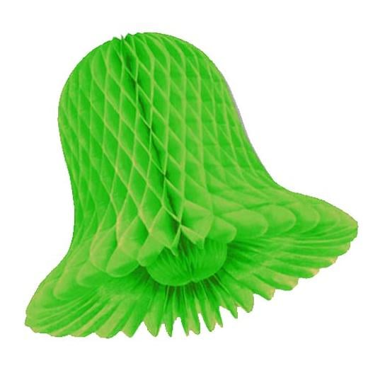 Alternate image of 15 In. Lime Green Honeycomb Tissue Bell