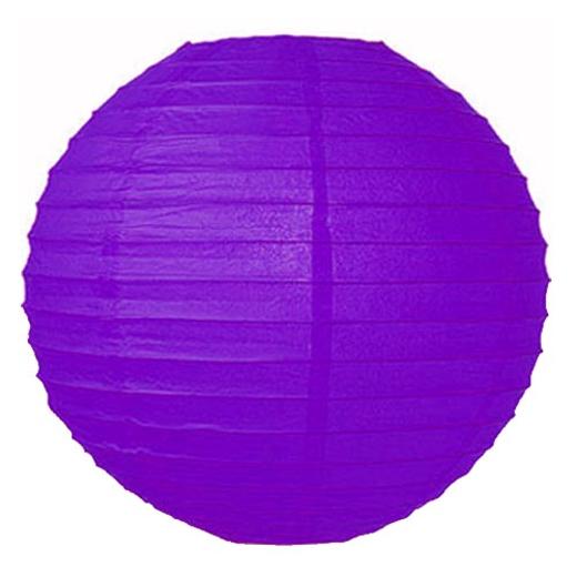 14in. Purple Paper Lantern