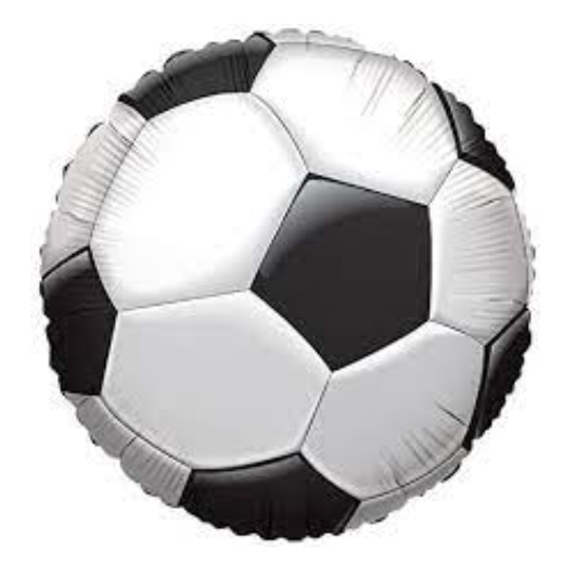 Main image of Round Soccer Mylar Balloon - 1 Ct.