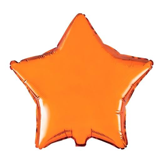 Main image of 18 In. Orange Star Mylar Balloon
