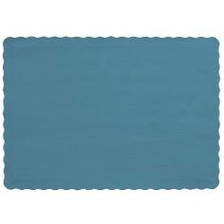 Periwinkle Scalloped Paper Placemats (10)