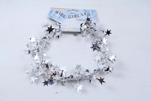 Main image of Silver Star Wire Garland