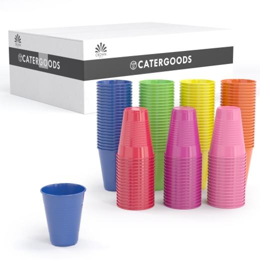 Main image of Bulk Pack 7 Oz. Assorted Color Cups 700 Count