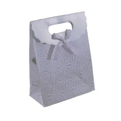Medium Silver StarBurst Holographic Gift Bag