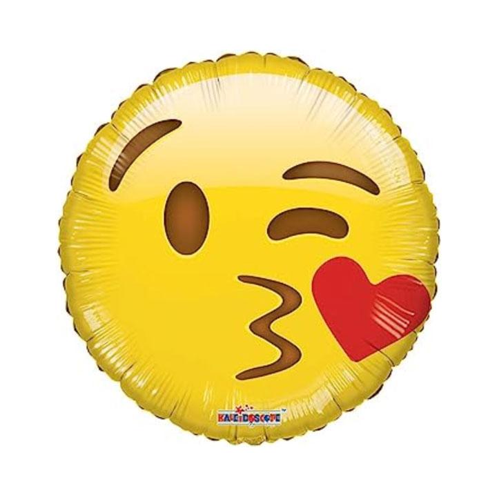 Smiley Kiss Emoji Mylar Balloon
