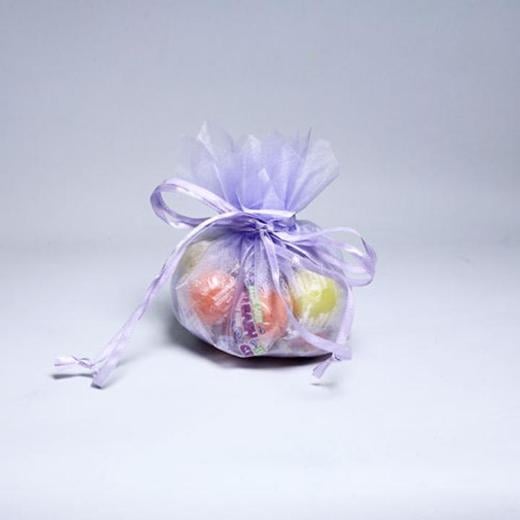 Main image of Lavender Small Flower Edge Organza Pouch (12)