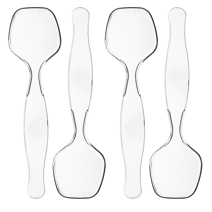 Clear Plastic Serving Spoons - 4 Ct.