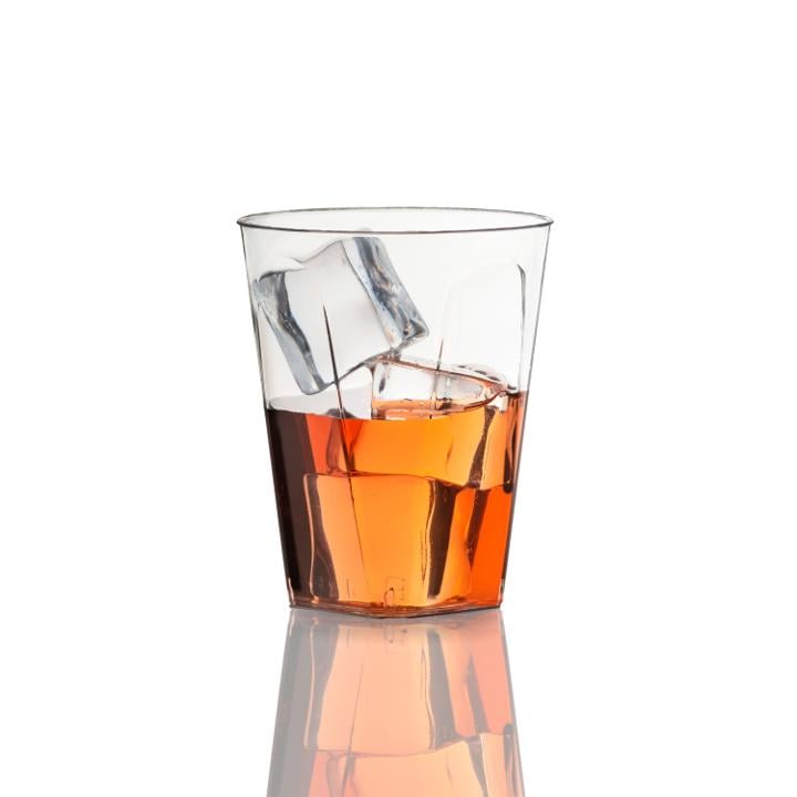 7 Oz. Clear Square Bottom Tumblers - 20 Ct.