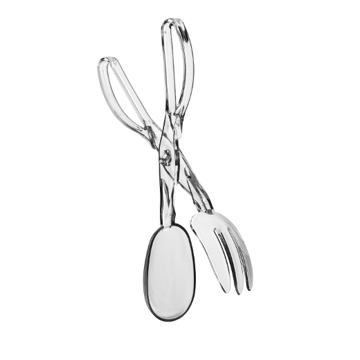 Main image of Clear Plastic Deluxe Salad Tongs