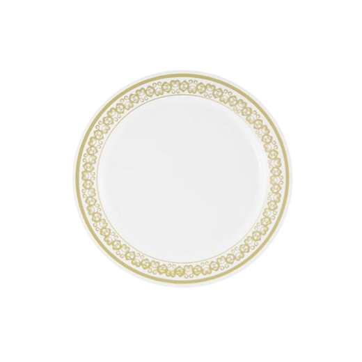 Main image of 7 In. Gold Filigree Design Plates - 10 Ct.