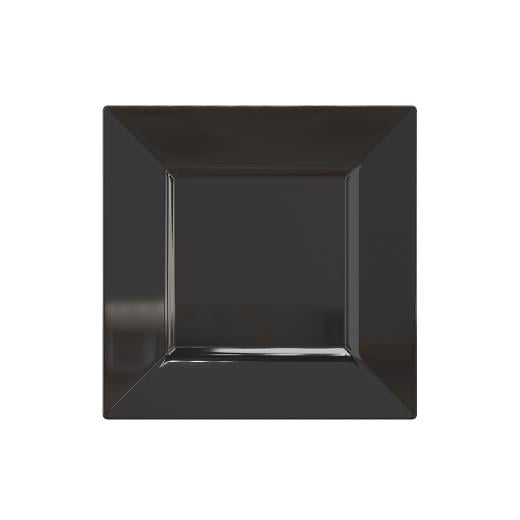 Main image of 8 In. Black Square Plates - 10 Ct.