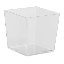 3.6 Oz. Clear Square Mousse Cups - 10 Ct.